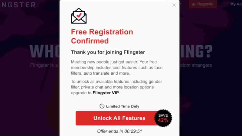 Flingster free registration