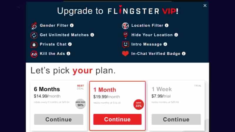 Flingster vip
